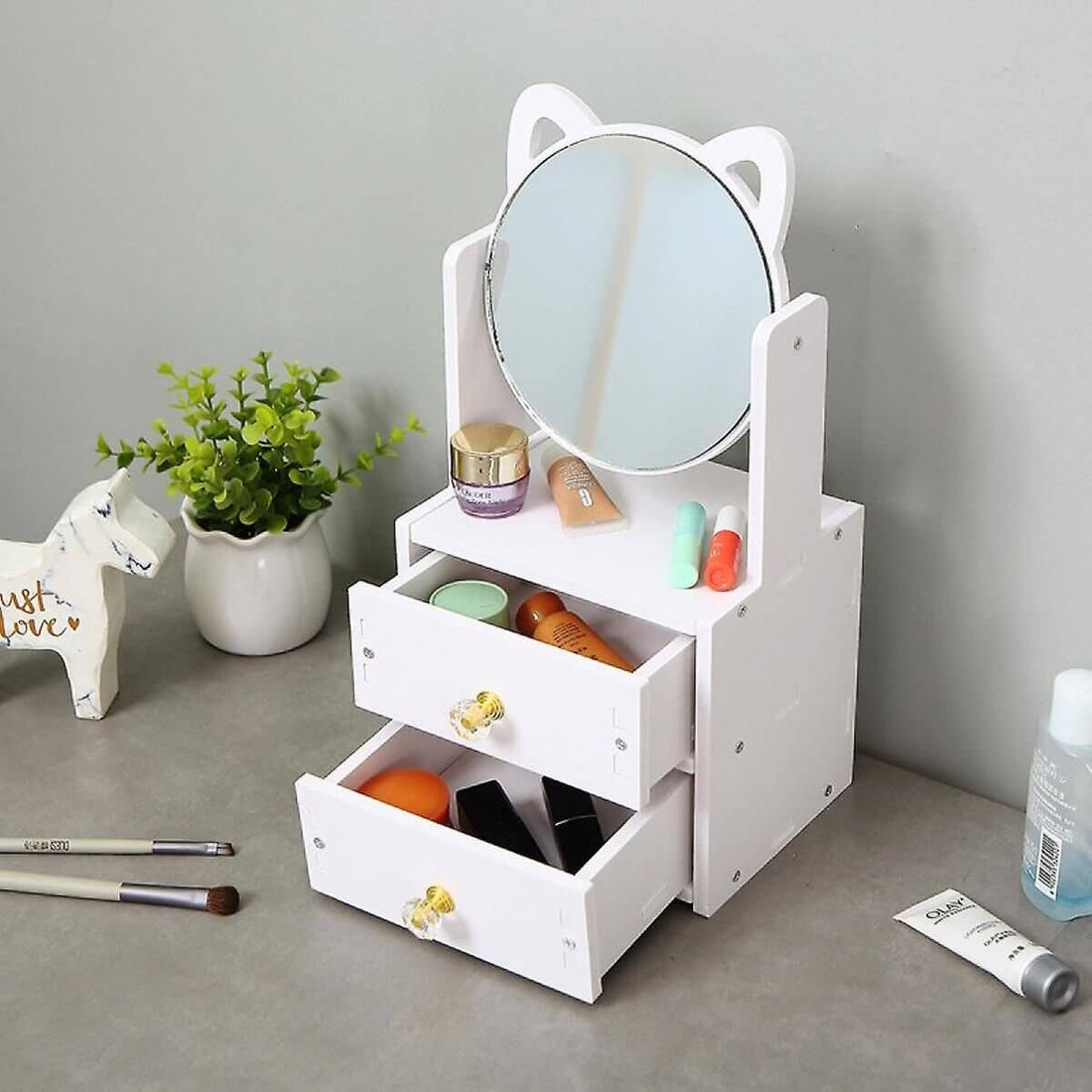 Makeup Organiser with Mirror