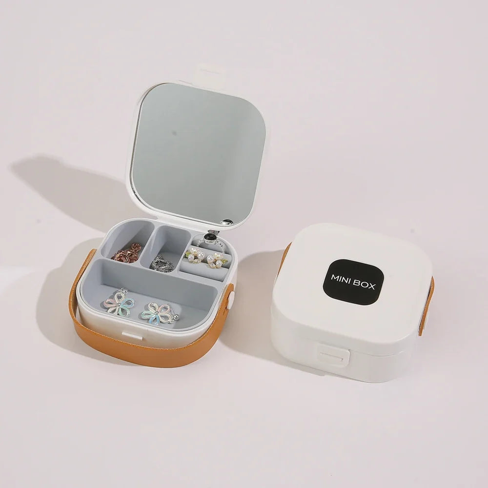 Mini Jewellery Box With Mirror