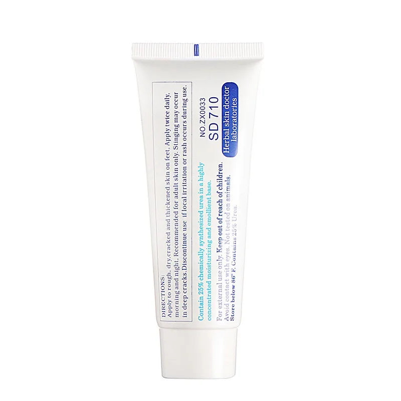 The back of the heel balm tube, with its printed directions