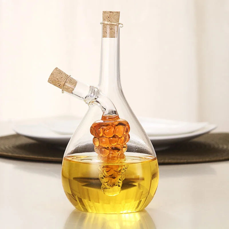 Grape Oil and Vinegar Bottle