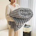 ZEVA Faux Rabbit Fur Blanket — Soft Double-Sided Plush | Winter Essential