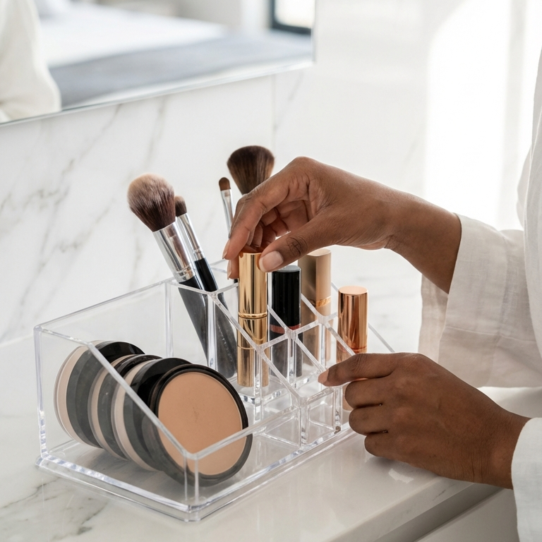 Clear Lipstick and Brush Organiser, picture 2