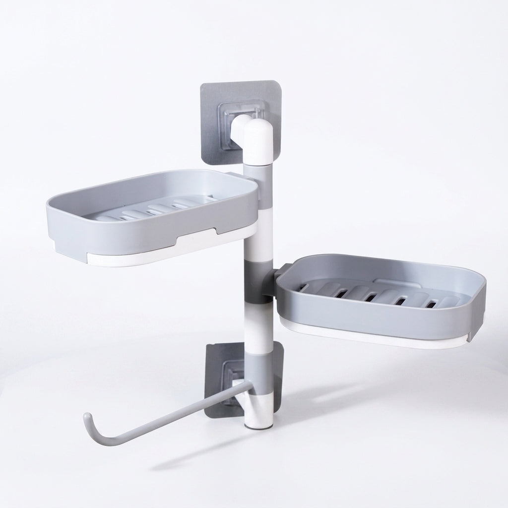 Two-Tier Swivel Soap Rack