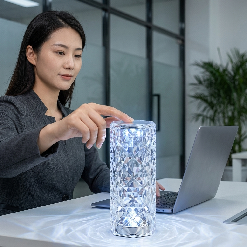 Crystal Diamond Touch Lamp