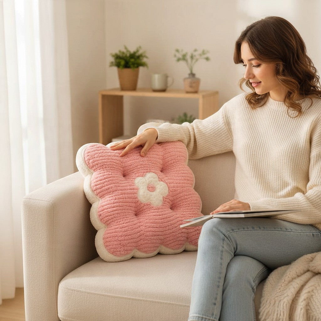 Pink Flower Cushion, picture 2