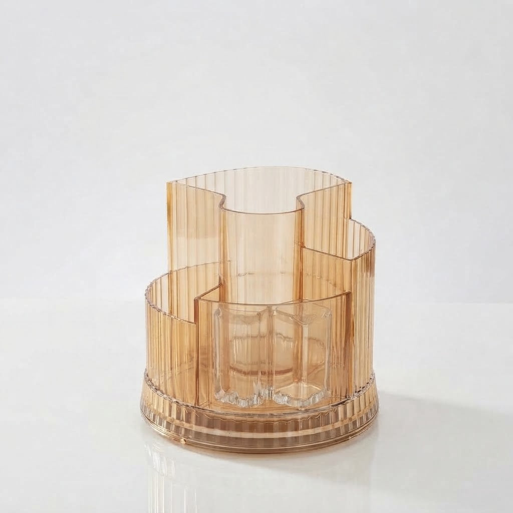 The empty amber rotating organiser